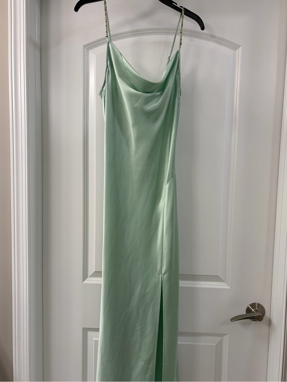 Jason Wu Cowl-Neck Satin Slip Gown